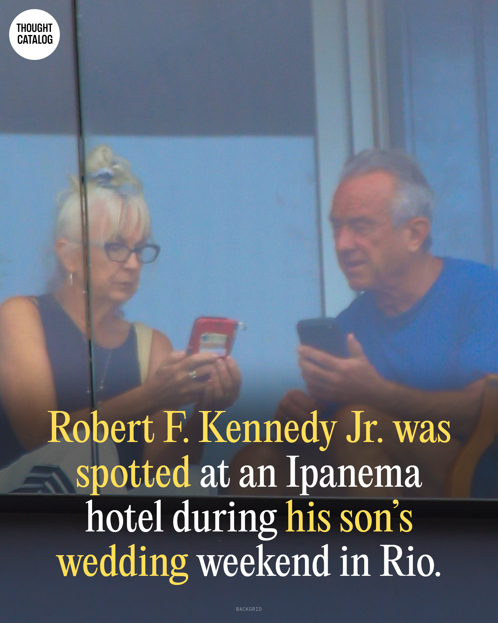 Robert F. Kennedy Jr. at the Hotel Fasano in Ipanema, Rio de Janeiro
