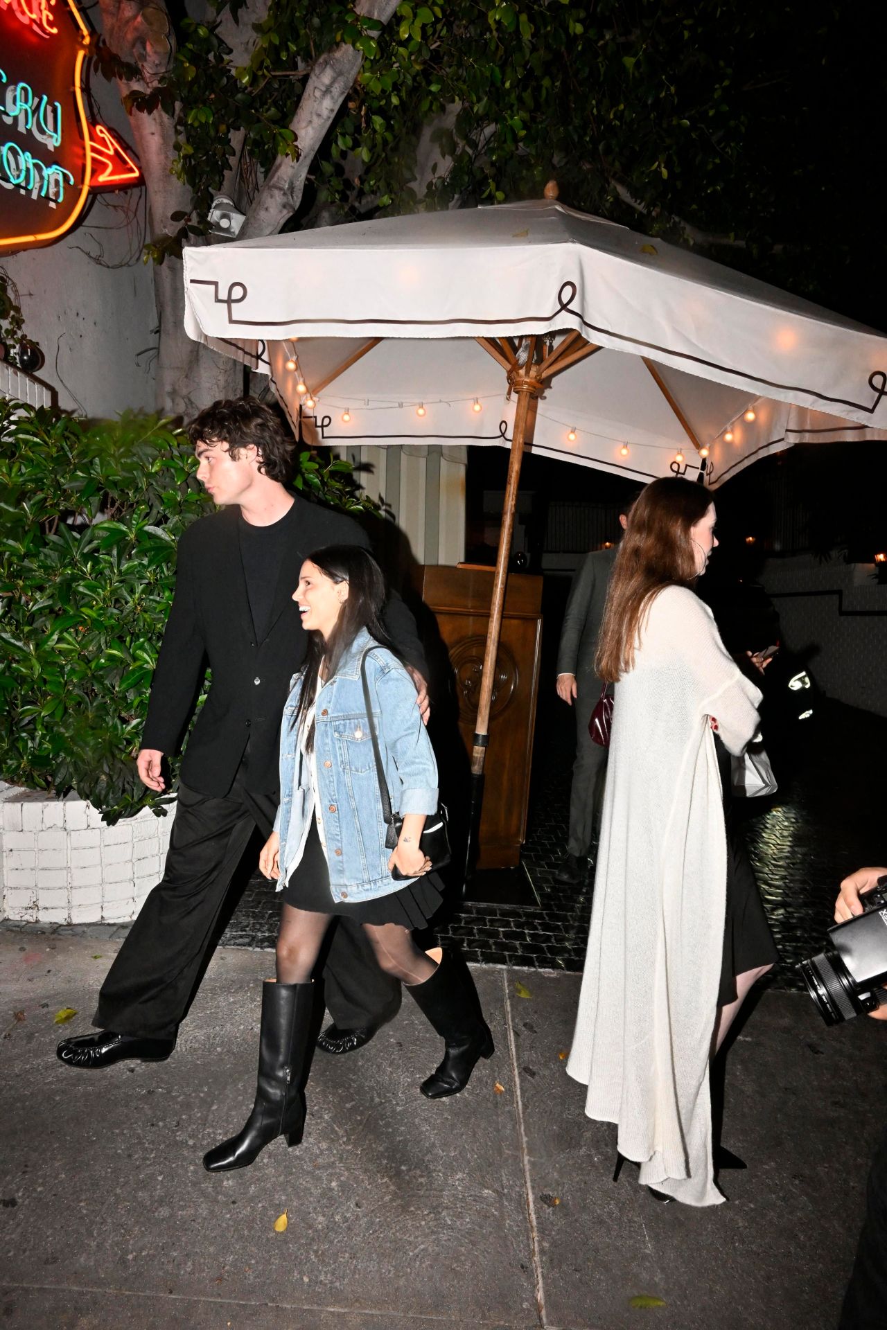 Inde Navarrette and boyfriend at Chareau Marmont for Dinner