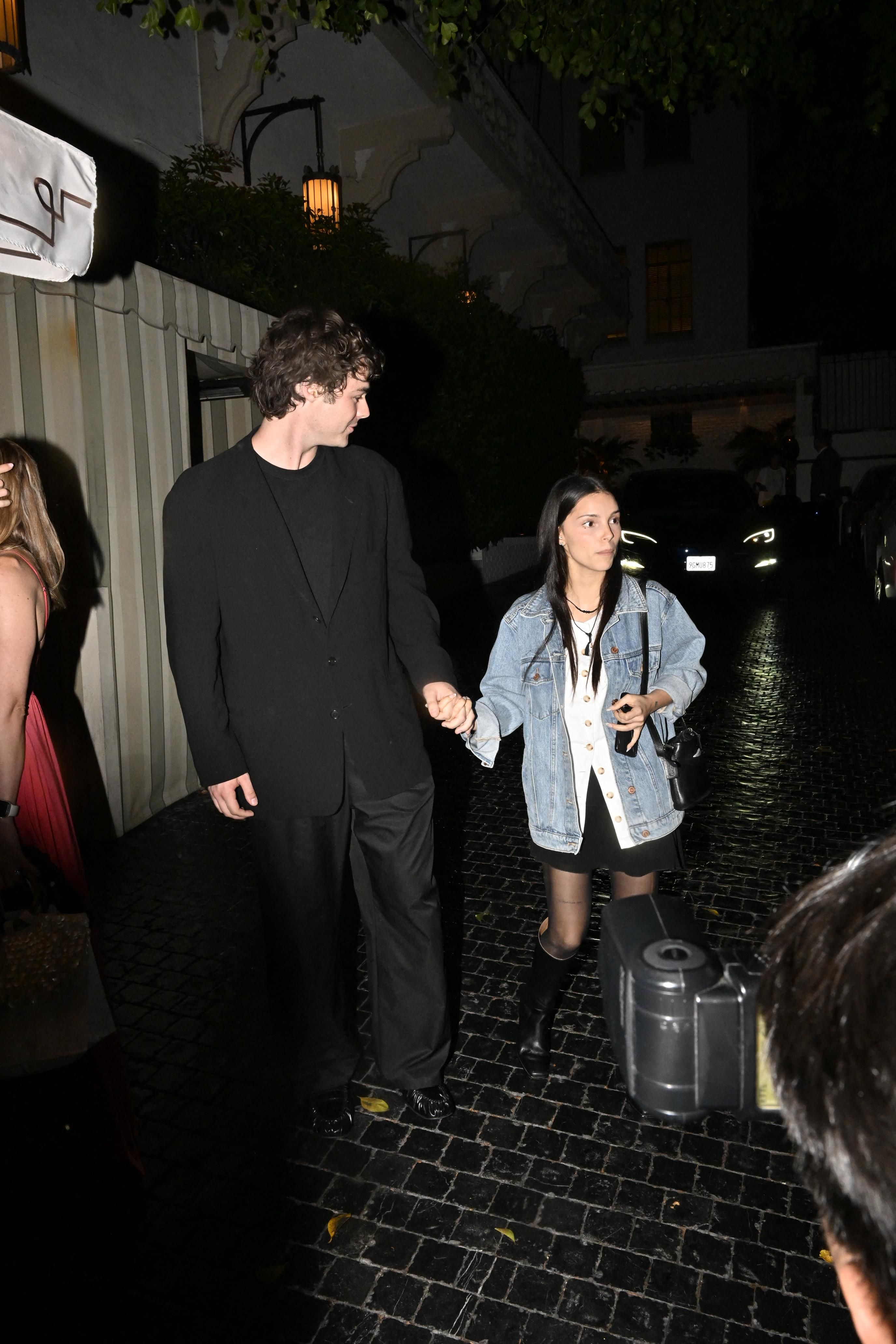 Inde Navarrette and boyfriend at Chareau Marmont for Dinner