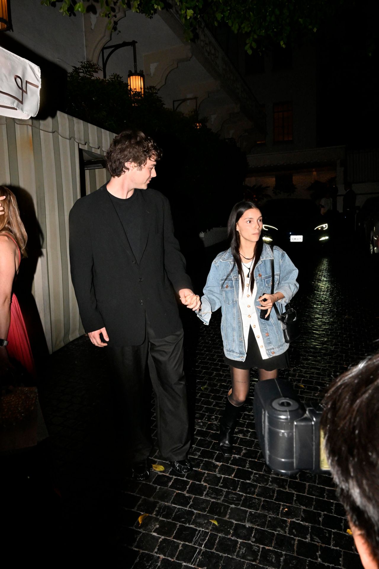 Inde Navarrette and boyfriend at Chareau Marmont for Dinner