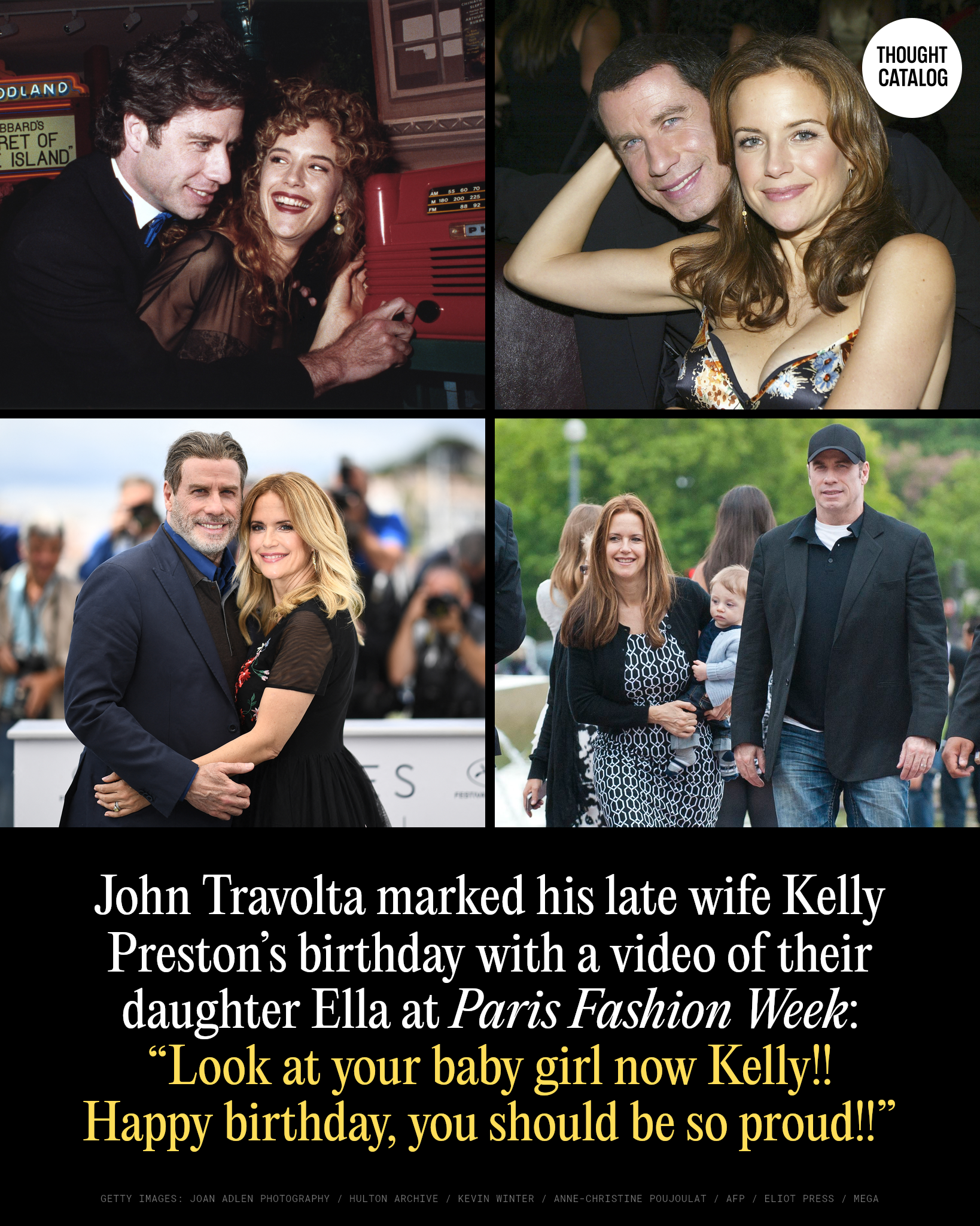 John Travolta and Kelly Preston with their daughter Ella Bleu Travolta
