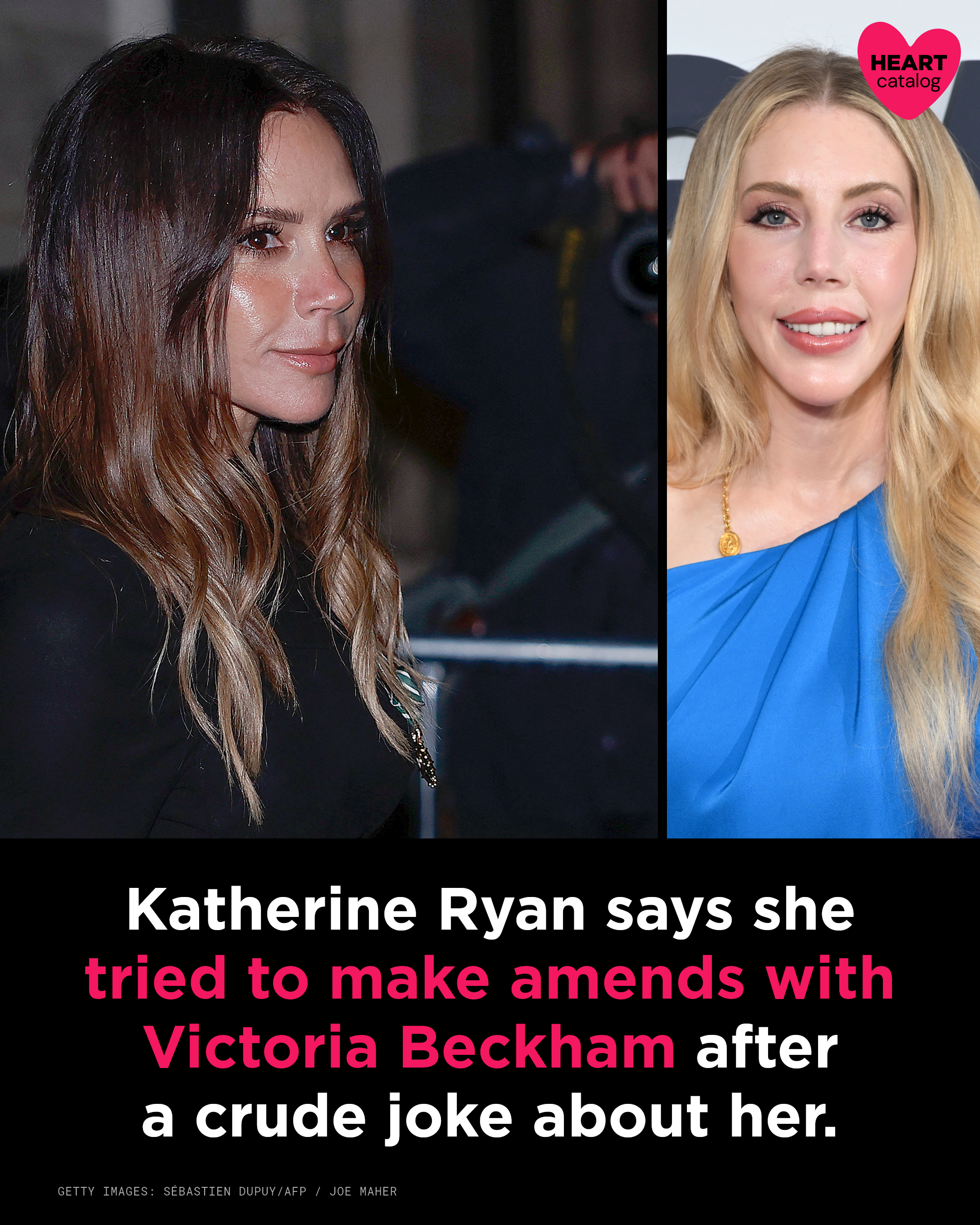 Katherine Ryan and Victoria Beckham