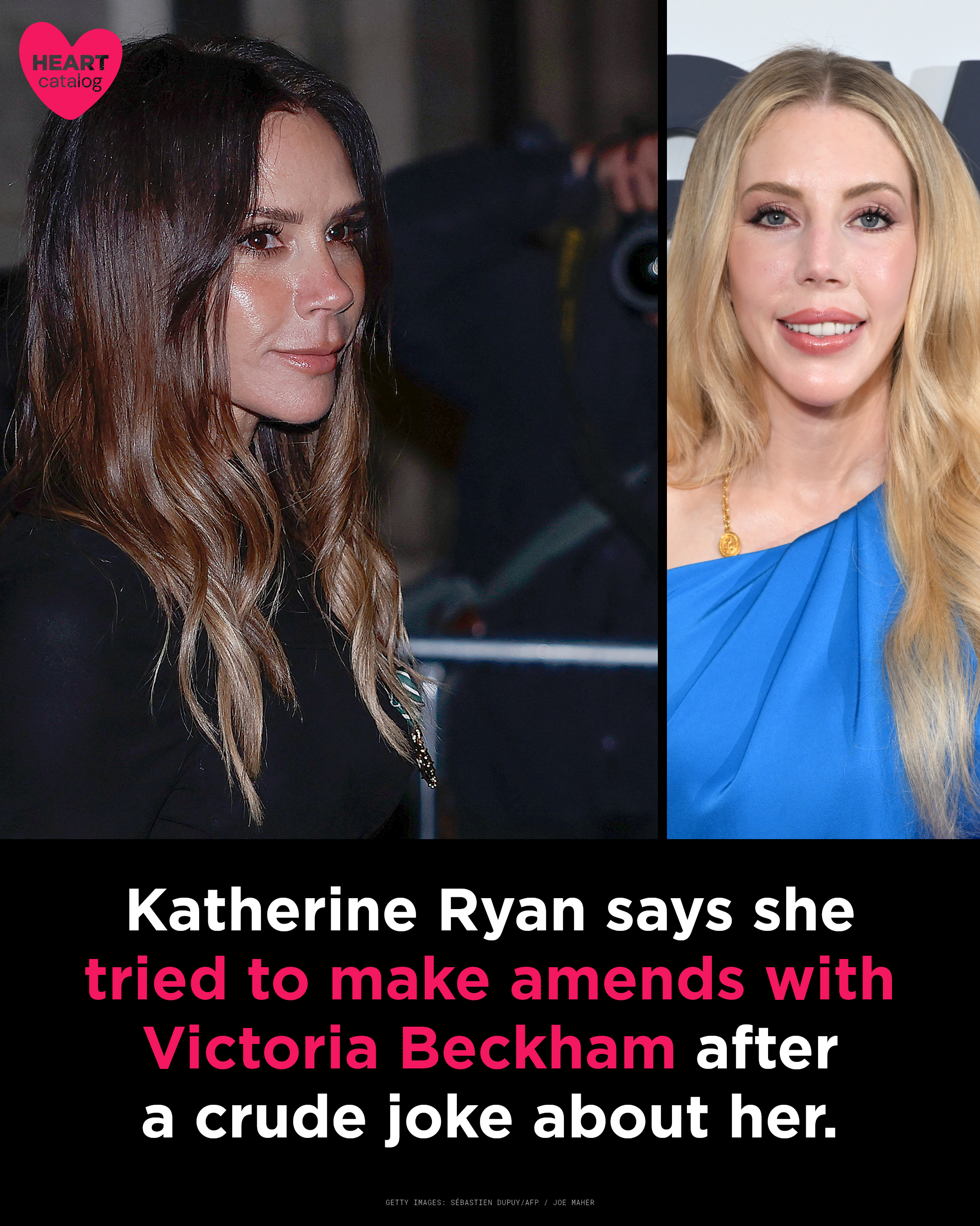 Katherine Ryan and Victoria Beckham