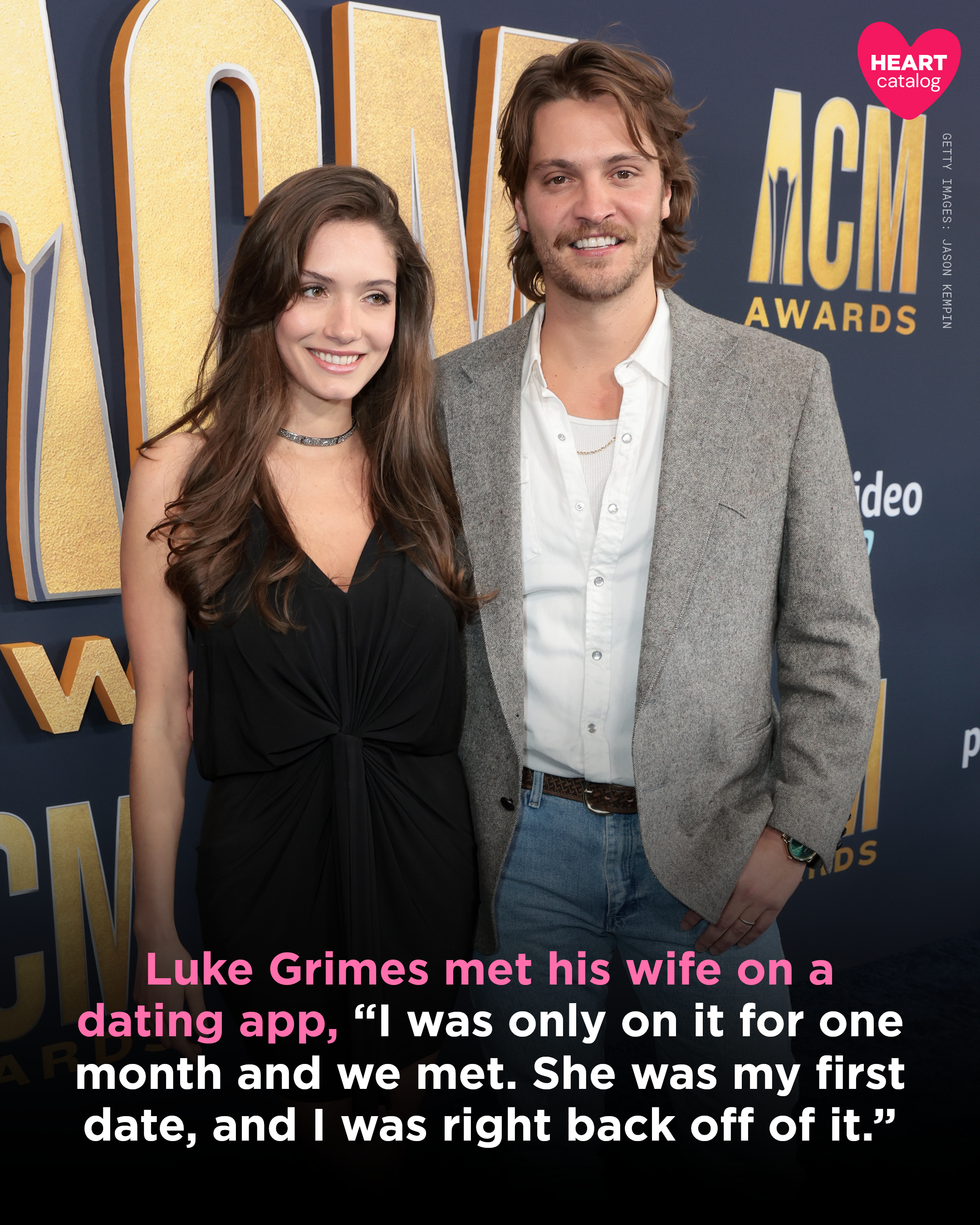 Luke Grimes smiling at an event