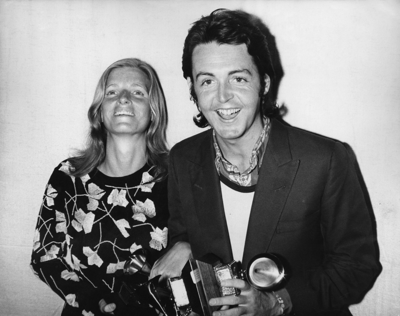 Paul McCartney and Linda McCartney at the 13th Grammy Awards at the Hollywood Palladium in Los Angeles, 1971